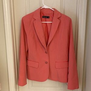Women's Vibrant Coral Suit Jacket